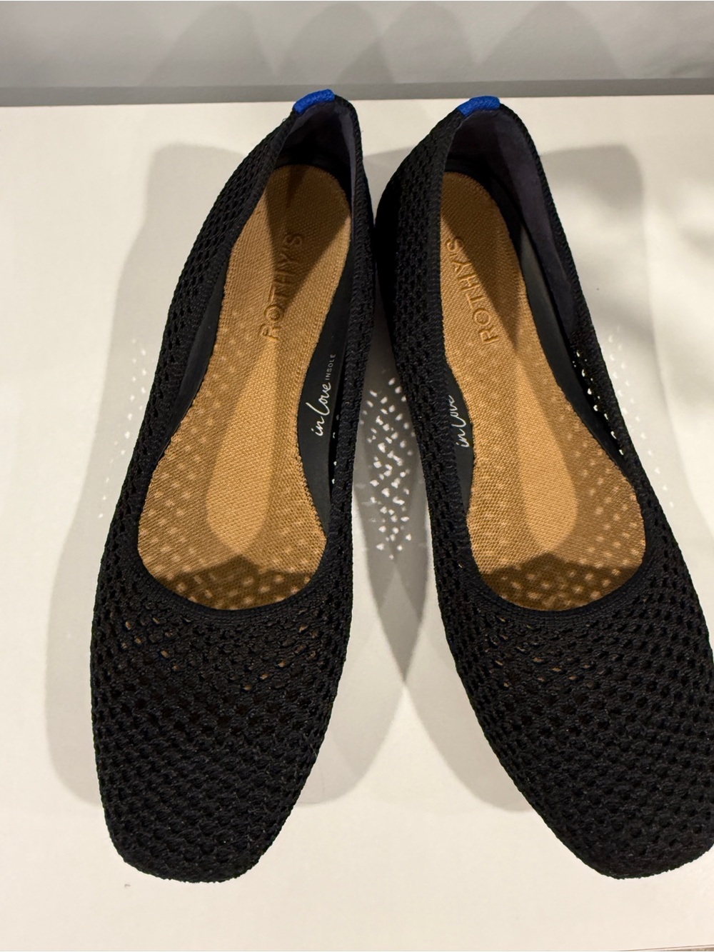 Rothy's Black Mesh Max Square Ballet Flats - Picture 4 of 6